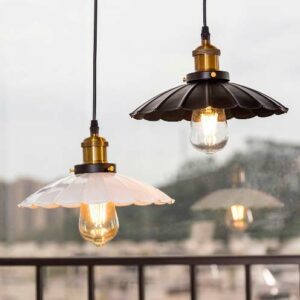 Đèn thả chao công nghiệp hình gân lá THCN 129