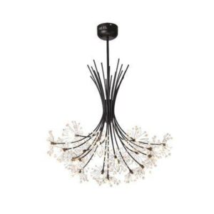 Đèn thả chùm hoa thủy tinh đen THCN 105A-21