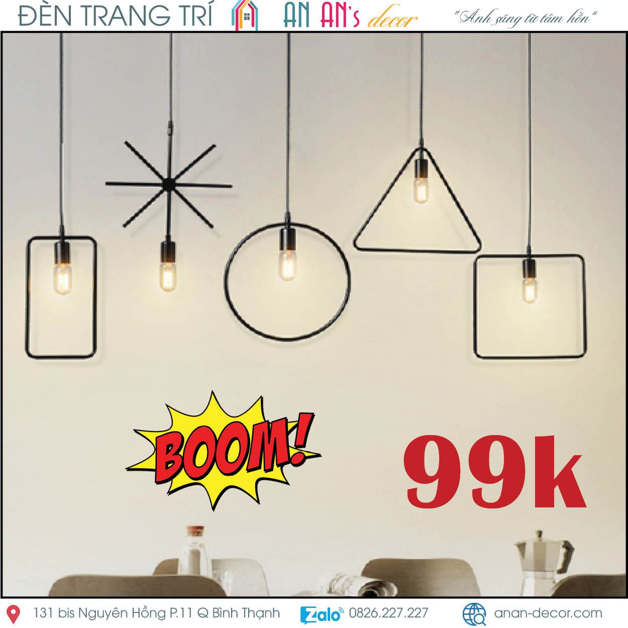 MẪU ĐÈN TRANG TRÍ CỰC ĐẸP GIÁ CHỈ TỪ 99k - Anan Decor