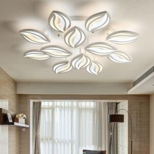Đèn ốp trần Mica hình cánh hoa hiện đại 12 cánh MO935A