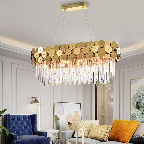 Đèn chùm cao cấp pha lê K9 hiện đại hình TH8022