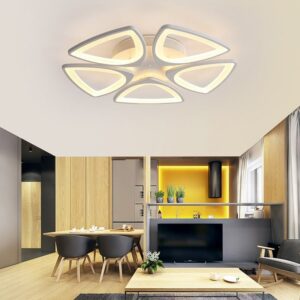 Đèn ốp trần Mica hiện đại 5 cánh MO928