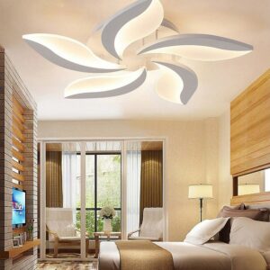 Đèn ốp trần Mica hình đuôi chồn hiện đại 5 cánh MO-929
