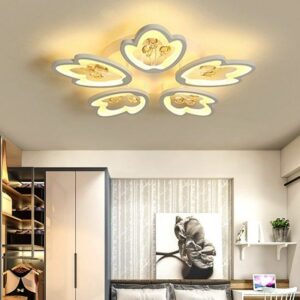 Đèn ốp trần Mica hình cánh hoa hiện đại 5 cánh MO953