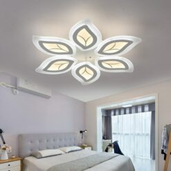 Đèn ốp trần Mica hình lá cây hiện đại 6 cánh MO972