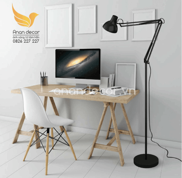 Đèn cây hiện đại pixar thân đen DC - 519Đ