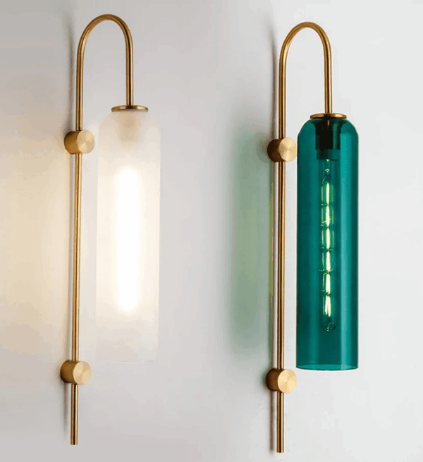 Đèn gắn tường hiện đại gắn trụ thủy tinh GT-438