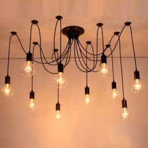 Đèn chùm thả chân nhện kiểu công nghiệp hiện đại THCN 136