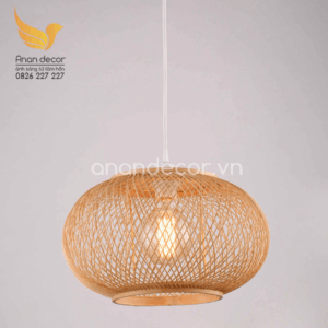 Đèn thả mây tre đan nghệ thuật đồng quê mộc mạc VR-91064