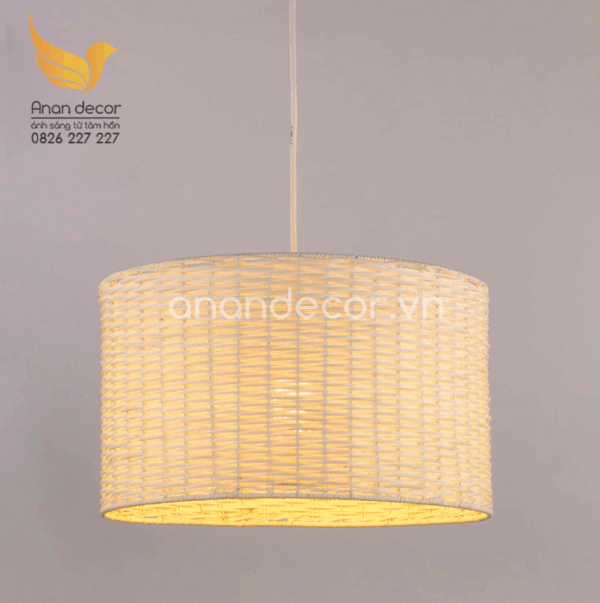 Đèn thả mây tre đan nghệ thuật đồng quê mộc mạc VR-91088