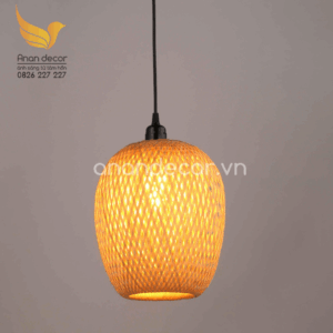 Đèn thả mây tre đan nghệ thuật đồng quê mộc mạc VR-9921