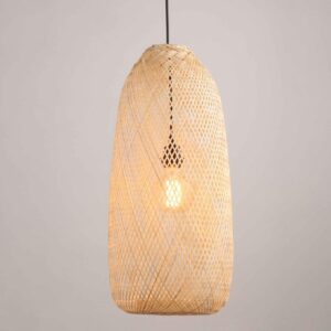 Đèn thả mây tre đan nghệ thuật đồng quê mộc mạc VR-9019