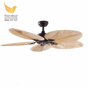 Quạt trần trang trí hiện đại cánh lá cọ QT.5225