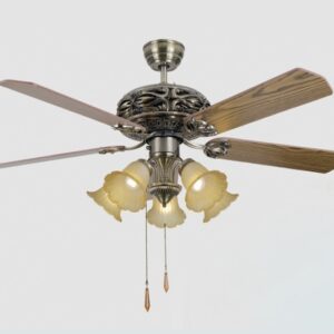 Quạt trần đèn trang trí tân cổ điển QD050A