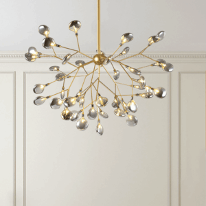 Đèn thả chùm lá HERA 45 lá khói HERA 45VK