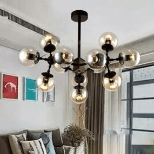 Đèn chùm kiểu công nghiệp 12 bóng THCN 112