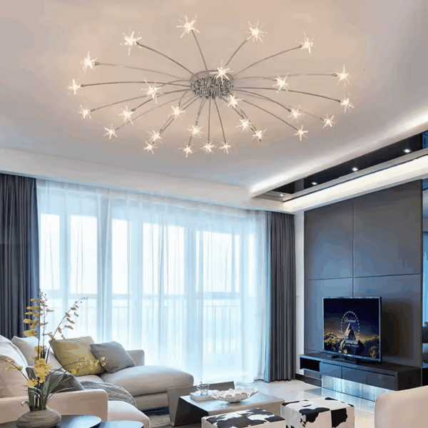 Đèn chùm ốp trần pháo bông 28 bóng THCN 69-20