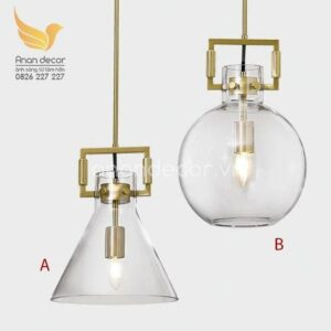 Đèn thả chao thủy tinh trong hiện đại TT.26