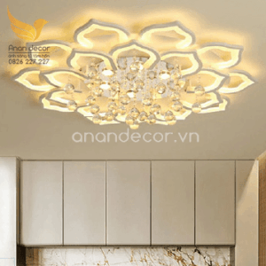 Đèn ốp trần npha lê hiện đại  MO-9002/20 cánh