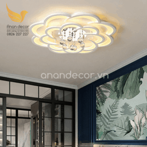 Đèn ốp trần pha lê hiện đại  MO-9010/12 cánh