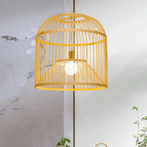 Đèn thả mây tre đan nghệ thuật đồng quê mộc mạc TL 109