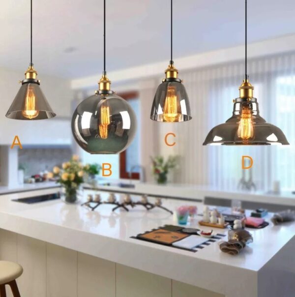 Đèn thả hiện đại THCN 11/ màu đen khói