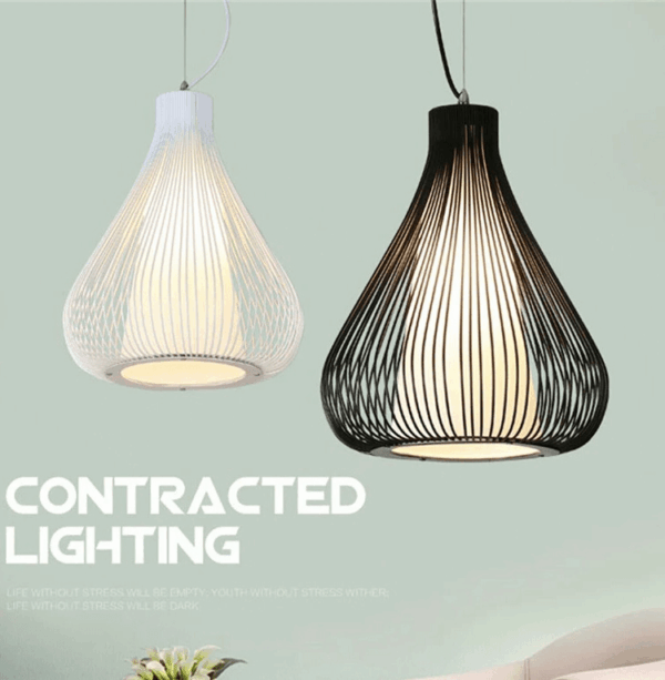 Đèn thả lưới hợp kim TQ 6711/ĐEN-TRẮNG