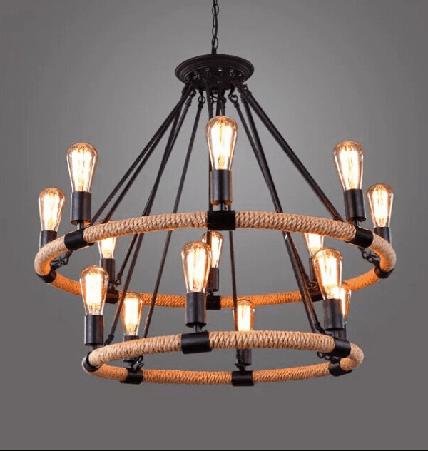 Đèn chùm dây thừng hiện đại TTK.13-6+8