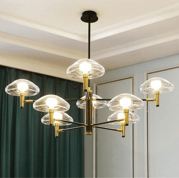 Đèn chùm hợp kim xi vàng THCN 147-19