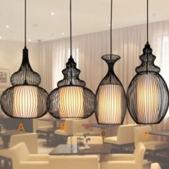 Đèn thả khung lưới hình bầu mềm mại DY2012