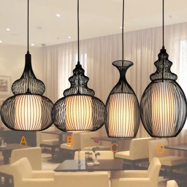 Đèn thả khung lưới hình bầu mềm mại DY2012