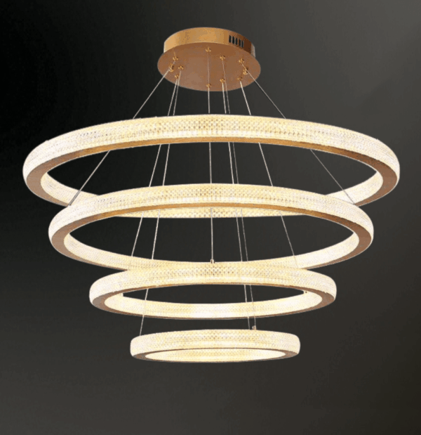 Đèn chùm vòng xi vàng cao cấp TL-6465/4