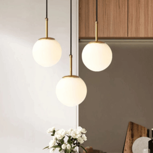 Đèn thả chao thủy tinh THCN 582
