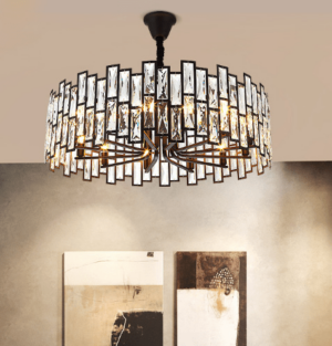 Đèn chùm pha lê đen cao cấp TH-8144