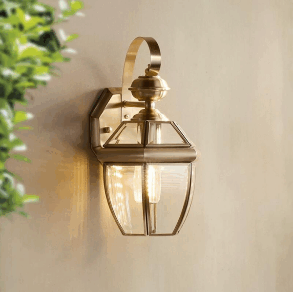 Đèn tường xi đồng ngoại thất B6001