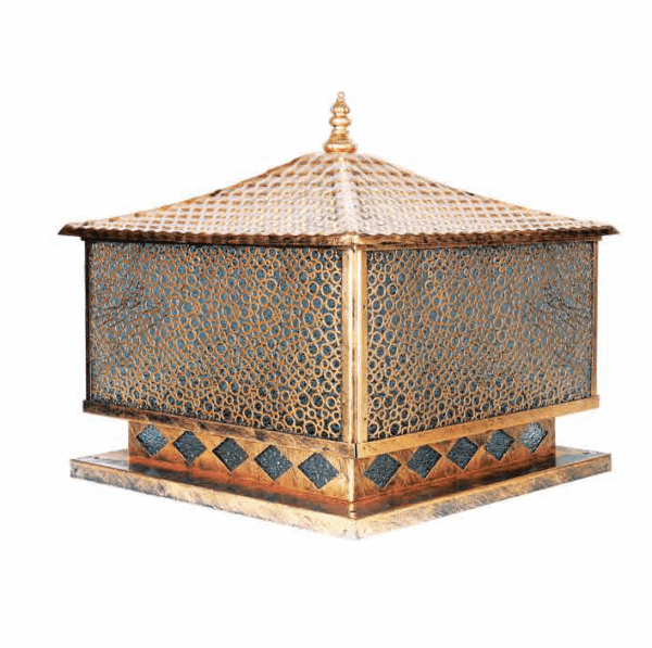 Đèn trụ cổng tân cổ điển màu cổ NVT 329