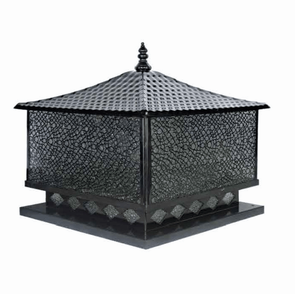 Đèn trụ cổng tân cổ điển thân đen NVT 330
