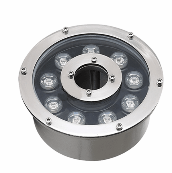 Đèn âm nước sân vườn đài phun nước hình bánh xe HBG 9W