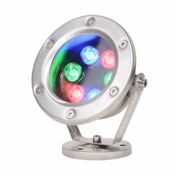 Đèn âm nước sân vườn ngoài trời đổi màu RGB HB 6W DM