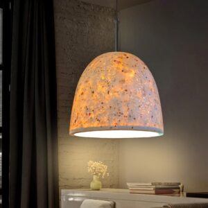 Đèn thả đá mài sợi khảm xà cừ ERICA