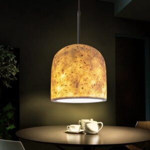 Đèn thả trang trí bê tông đá mài sợi khảm xà cừ VERA