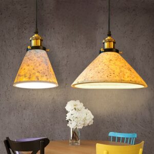 Đèn thả đá mài sợi khảm xà cừ ERA