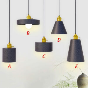 Đèn thả bê tông đá mài Composite KEISHA -D