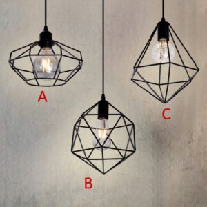 Đèn thả chao khung sắt hình nụ DT-3097