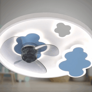 Quạt trần đèn dễ thương hình đám mây trang trí phòng em bé F86