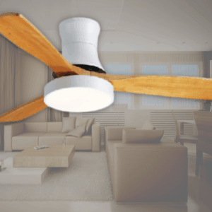 Quạt trần đèn trang trí cánh gỗ hiện đại ViFa - 45