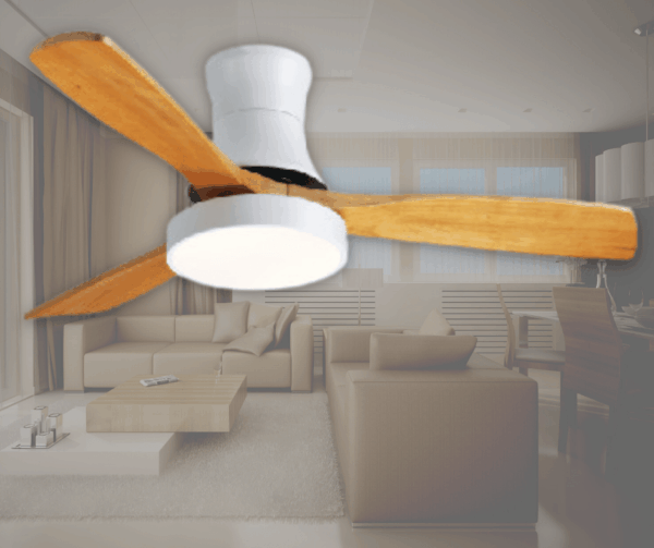 Quạt trần đèn trang trí cánh gỗ hiện đại ViFa - 45