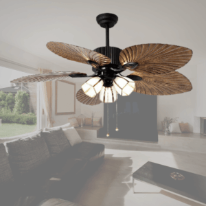 Quạt trần đèn trang trí cánh cách điệu hiện đại ViFa - 49
