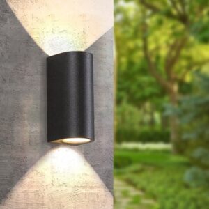 Đèn gắn tường ngoại thất thiết kế sang trọng VNT-667/Đen & Trắng