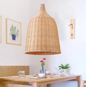 Đèn thả mây tre đan nghệ thuật độc đáo MT01 chuông nhỏ